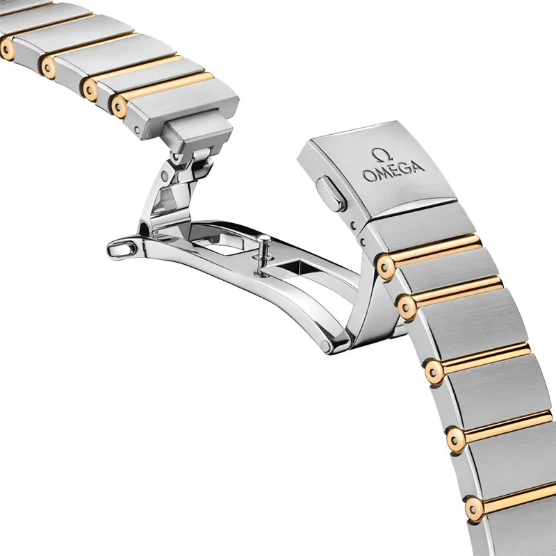 Omega Constellation Yellow Gold on Steel Ladies Watch- 131.20.28.60.08.001